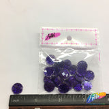 Purple Glitter Resin Stones, YF26
