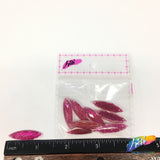 Fuchsia Glitter Resin Stones, YF08
