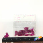 Fuchsia Glitter Resin Stones, YF08