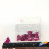 Fuchsia Glitter Resin Stones, YF08