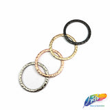1 1/2" Flat Metal Carved O Rings