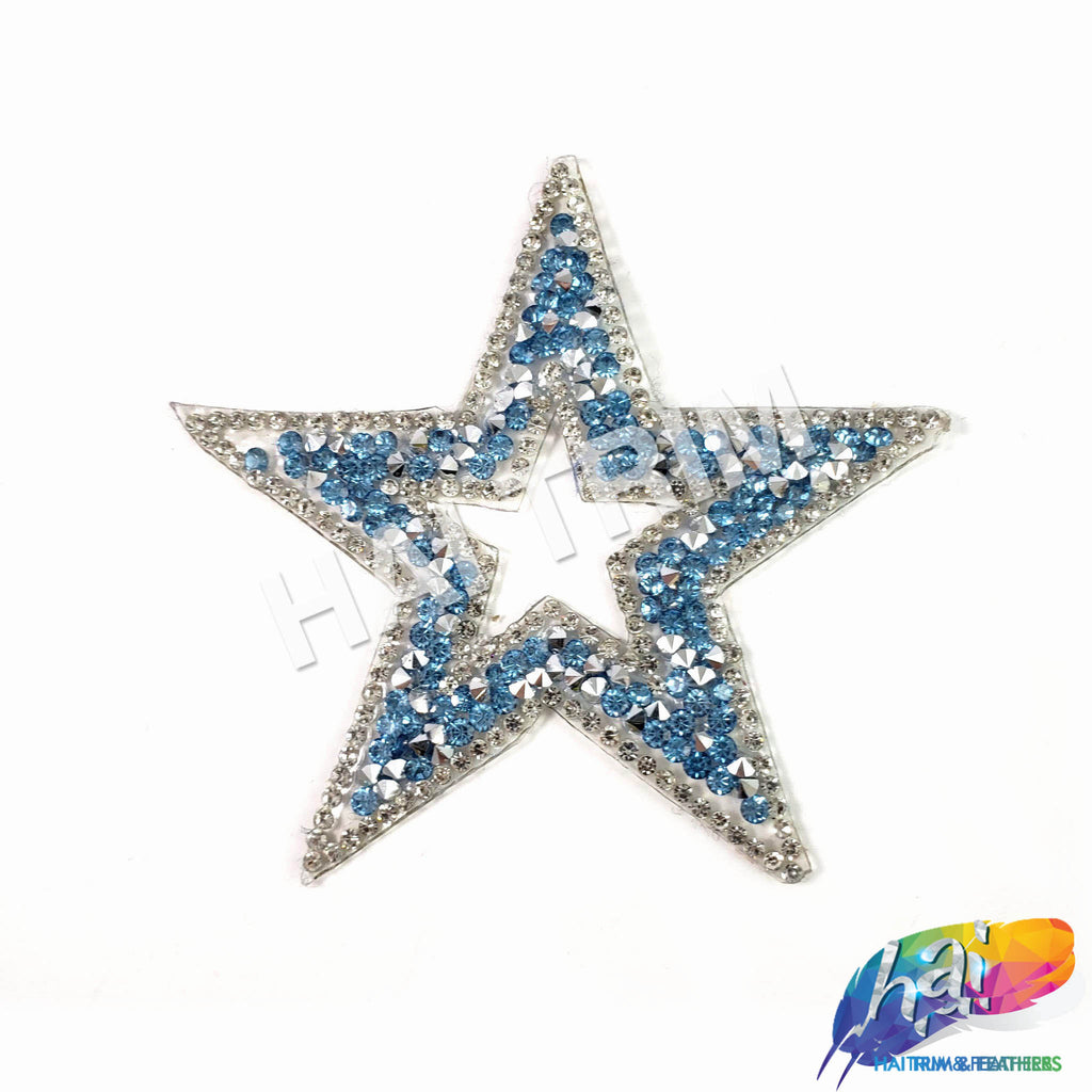 32 Pieces Star Patches Iron On Star Appliques Rhinestone Adhesive Star Iron  On Patches Embroidered Star Patches Bling Rhinestone Appliques Embellishme