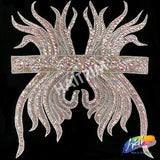 Gel-Back Rhinestone Bodice Iron On Applique, IRA-018