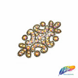 Rhinestone Motif Iron On Applique, IRA-051