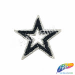 Star Rhinestone Iron On Applique, IRA-060