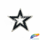 Star Rhinestone Iron On Applique, IRA-060