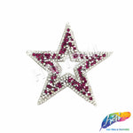 Star Rhinestone Iron On Applique, IRA-060