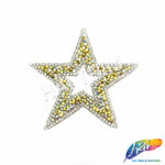 Star Rhinestone Iron On Applique, IRA-060
