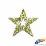 Star Rhinestone Iron On Applique, IRA-060