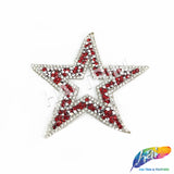 Star Rhinestone Iron On Applique, IRA-060