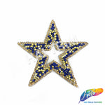 Star Rhinestone Iron On Applique, IRA-060