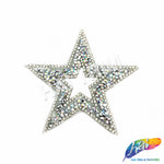 Star Rhinestone Iron On Applique, IRA-060