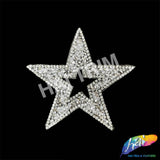 Star Rhinestone Iron On Applique, IRA-060