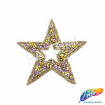 Star Rhinestone Iron On Applique, IRA-060