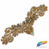 Wing Crystal Rhinestone Iron On Applique, IRA-077