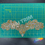 Wing Crystal Rhinestone Iron On Applique, IRA-077