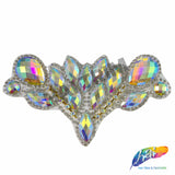 Multicolor Gel-Back Rhinestone Iron On Applique, IRA-081