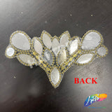 Multicolor Gel-Back Rhinestone Iron On Applique, IRA-081