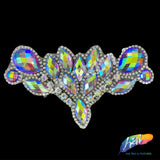 Multicolor Gel-Back Rhinestone Iron On Applique, IRA-081