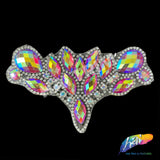 Multicolor Gel-Back Rhinestone Iron On Applique, IRA-081