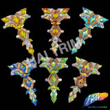 Multicolor Gel-Back Rhinestone Appliques, IRA-083
