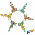 Multicolor Gel-Back Rhinestone Appliques, IRA-083