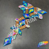 Multicolor Gel-Back Rhinestone Appliques, IRA-083