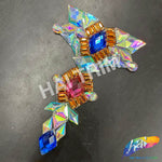 Multicolor Gel-Back Rhinestone Appliques, IRA-083