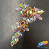 Multicolor Gel-Back Rhinestone Appliques, IRA-083