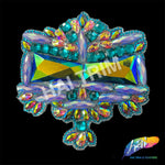Multicolor Gel-Back Rhinestone Appliques, IRA-091