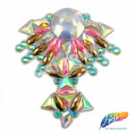 Multicolor Gel-Back Rhinestone Appliques, IRA-095