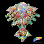 Multicolor Gel-Back Rhinestone Appliques, IRA-095