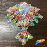 Multicolor Gel-Back Rhinestone Appliques, IRA-095