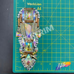 Multicolor Gel-Back Rhinestone Applique, IRA-100