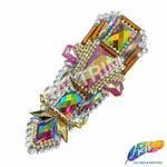 Multicolor Gel-Back Rhinestone Applique, IRA-100