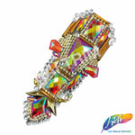 Multicolor Gel-Back Rhinestone Applique, IRA-100