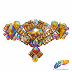 Multicolor Gel-Back Rhinestone Appliques, IRA-114