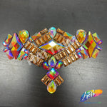 Multicolor Gel-Back Rhinestone Appliques, IRA-114