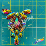 Multicolor Gel-Back Rhinestone Appliques, IRA-115