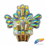Multicolor Gel-Back Rhinestone Appliques, IRA-118