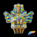 Multicolor Gel-Back Rhinestone Appliques, IRA-118
