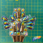 Multicolor Gel-Back Rhinestone Appliques, IRA-118
