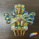 Multicolor Gel-Back Rhinestone Appliques, IRA-118