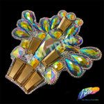 Multicolor Gel-Back Rhinestone Appliques, IRA-118
