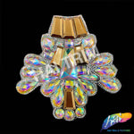 Multicolor Gel-Back Rhinestone Appliques, IRA-118