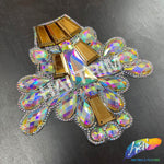 Multicolor Gel-Back Rhinestone Appliques, IRA-118