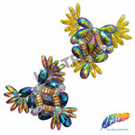 Multicolor Gel-Back Rhinestone Appliques, IRA-120