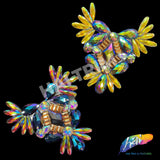 Multicolor Gel-Back Rhinestone Appliques, IRA-120