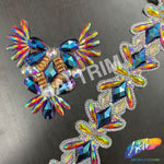 Multicolor Gel-Back Rhinestone Appliques, IRA-120