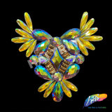 Multicolor Gel-Back Rhinestone Appliques, IRA-120